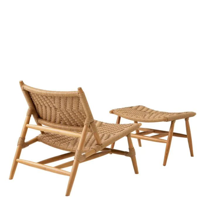 OUTDOOR CHAIR AND FOOT STOOL LAROC