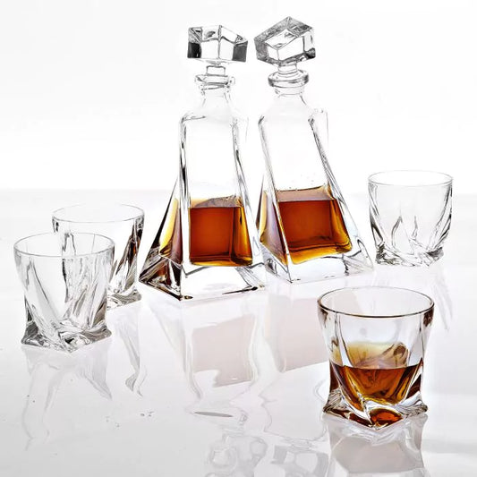 DECANTER SAPPHIRE SET OF 6