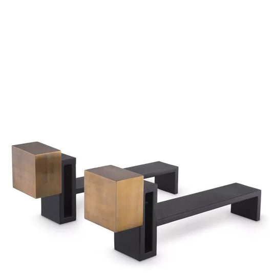 ANDIRON CHITRY SET OF 2
