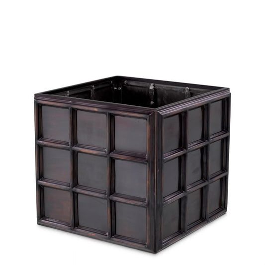 PLANTER GRID ANTIQUE BRONZE FINISH