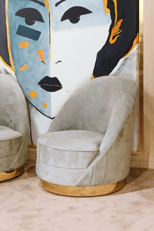 CAPSULE SWIVEL ARMCHAIR