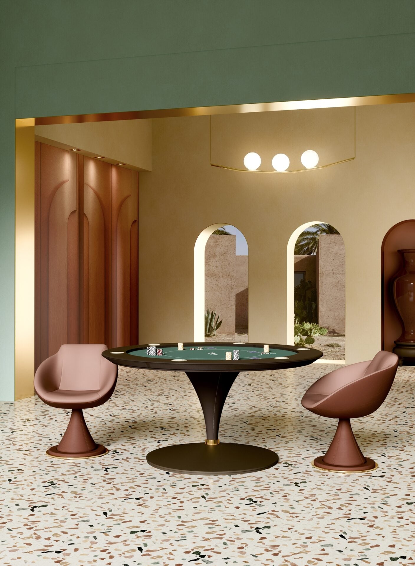 POKER TABLE ROUND ASSO