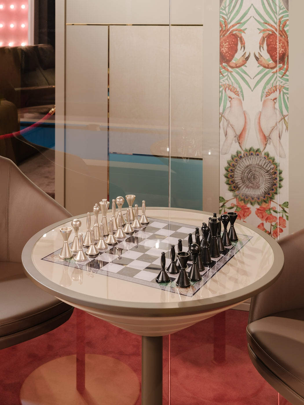 GOEMON CHESS/BACKGAMMON TABLE
