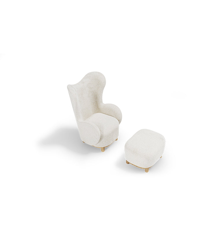 ARMCHAIR AND OTTOMAN CUDDLE