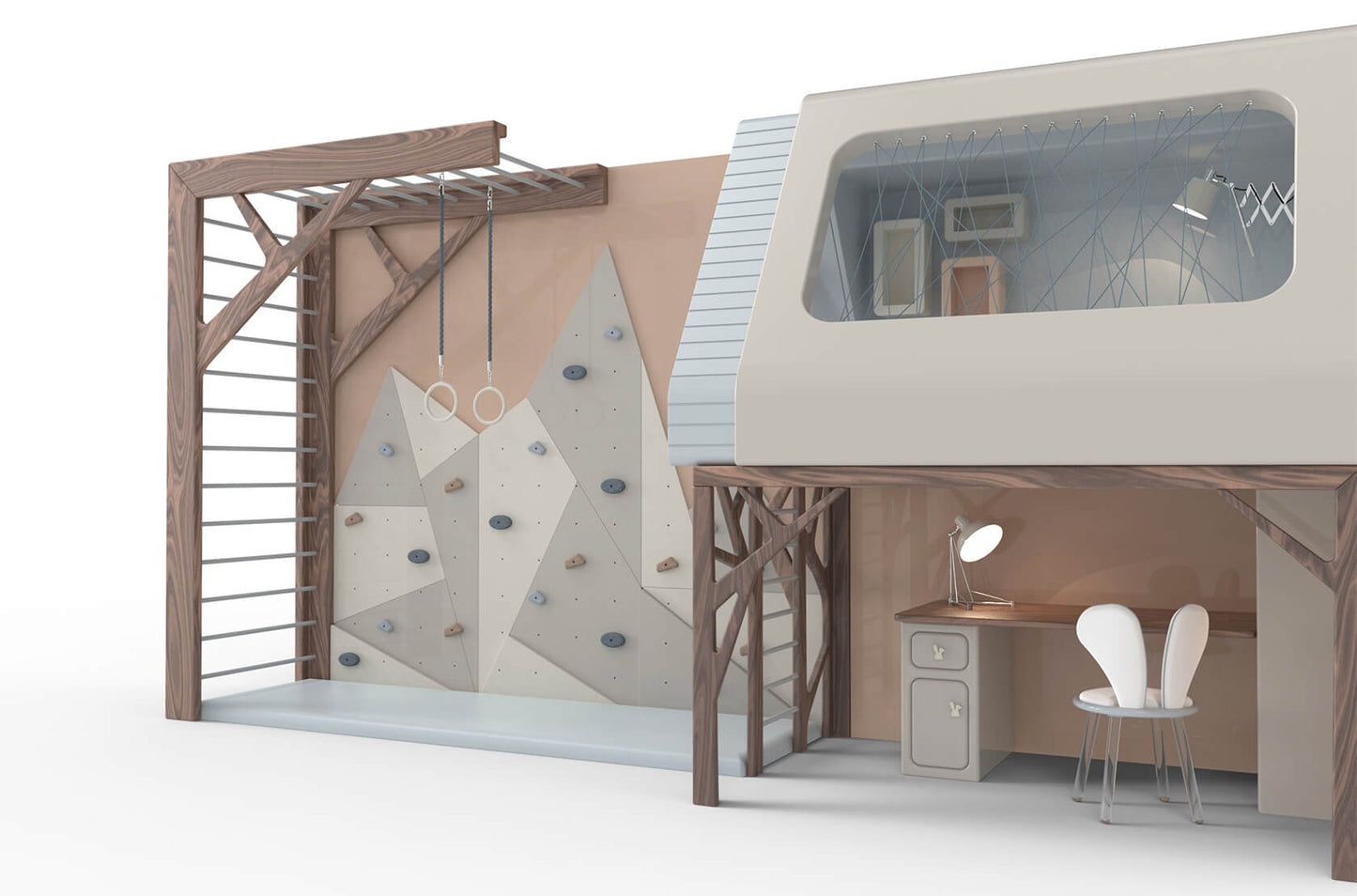 PLAYHOUSE BED + GYM MOGLI