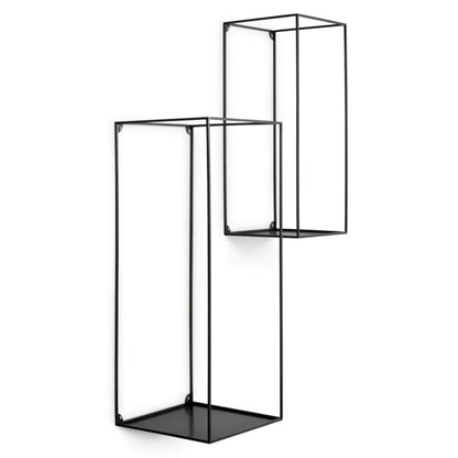 WALL RACK DECO RECTANGULAR SET OF 2