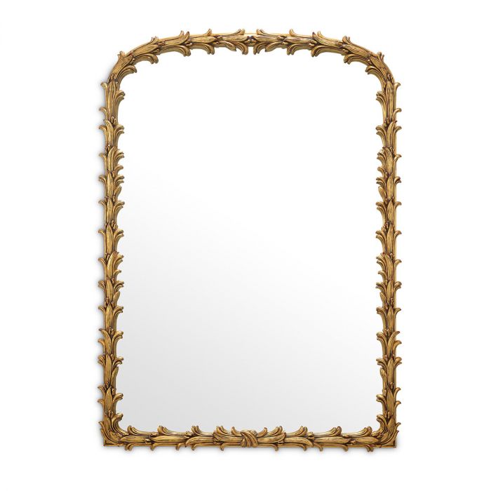 Mirror Guinevere S antique gold finish
Mahogany wood | Mirror glass | Iron