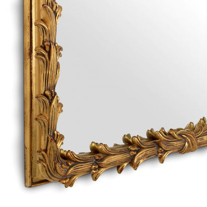 Mirror Guinevere S antique gold finish
Mahogany wood | Mirror glass | Iron