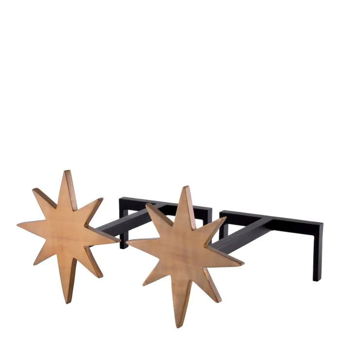 ANDIRON STAR SET OF 2