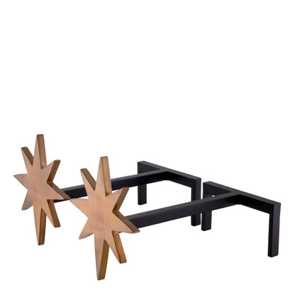 ANDIRON STAR SET OF 2