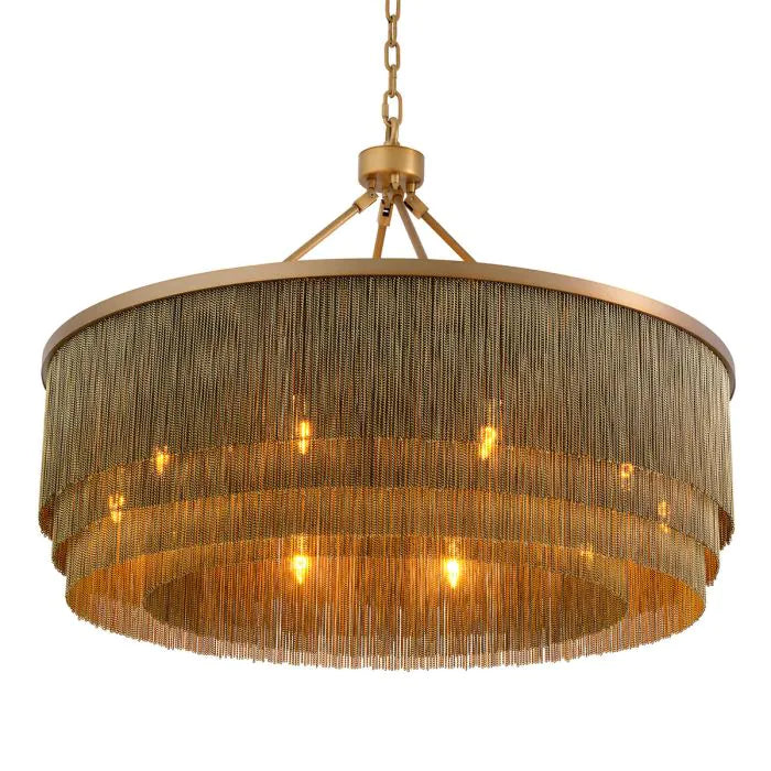 CHANDELIER TISSOT BRASS FINISH