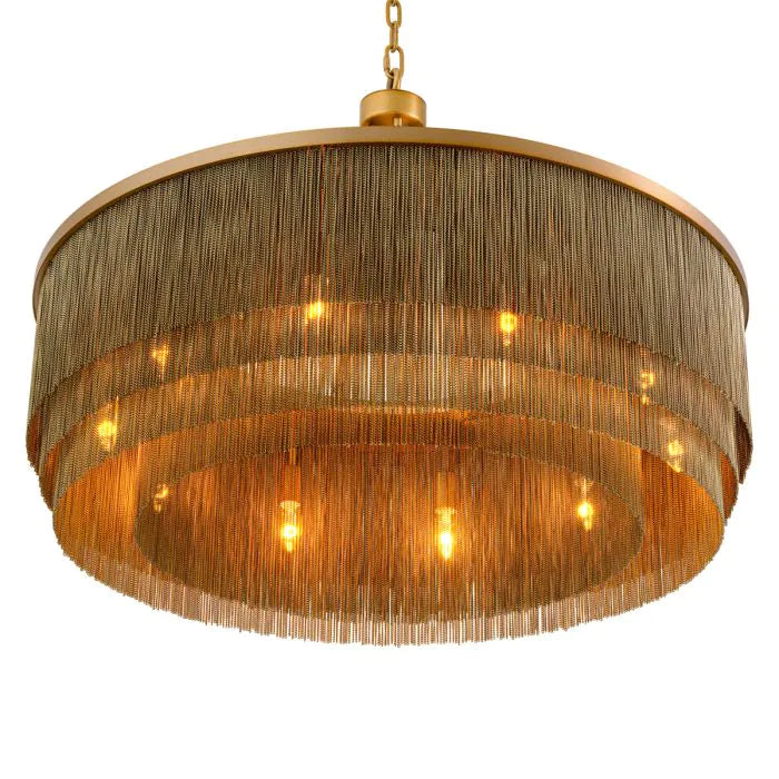 CHANDELIER TISSOT BRASS FINISH