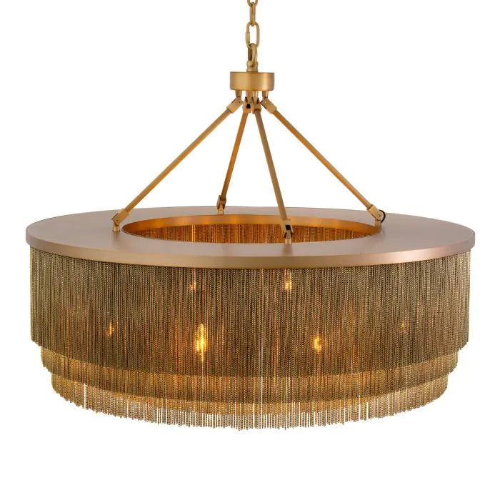 CHANDELIER TISSOT BRASS FINISH