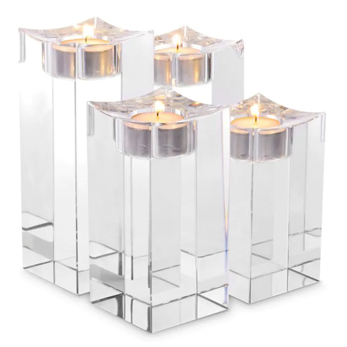 TEALIGHT HOLDER GIANCARLO HIGH SET OF 4