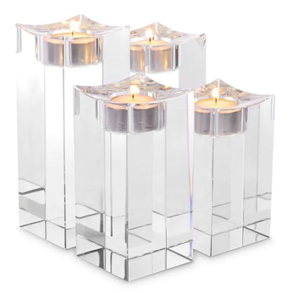 TEALIGHT HOLDER GIANCARLO HIGH SET OF 4