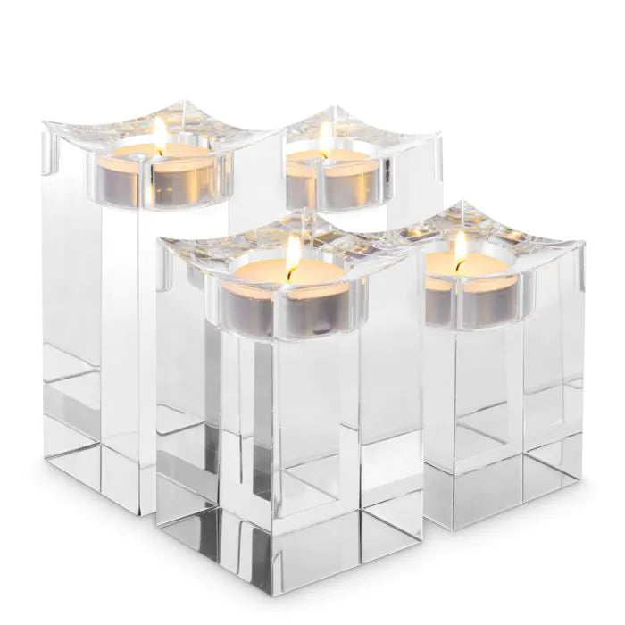 TEALIGHT HOLDER GIANCARLO L SET OF 4