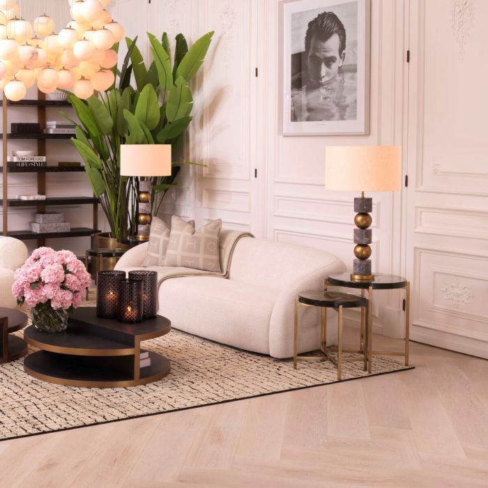 High quality fabric plaid in off-white and greige 