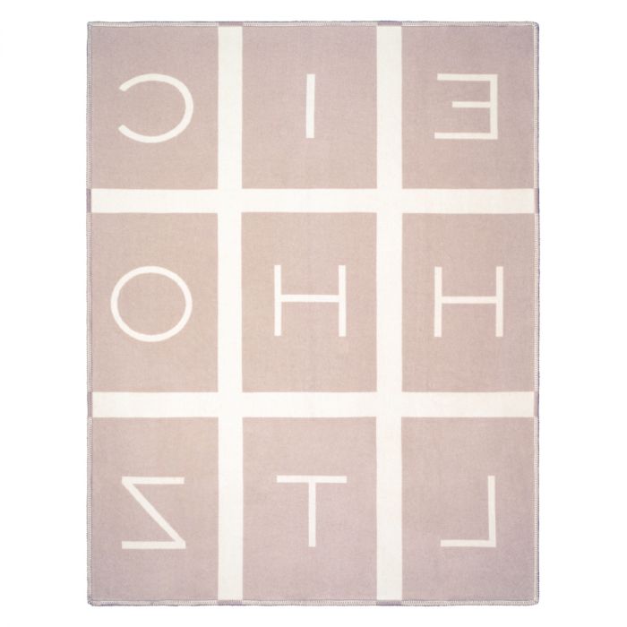 High quality fabric plaid in off-white and greige 