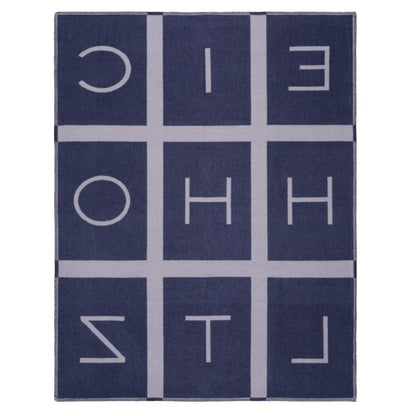 High quality fabric plaid blue and white 