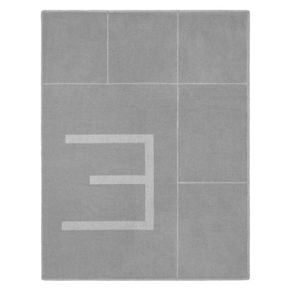 Luxury grey plaid in fabric and cashmere 