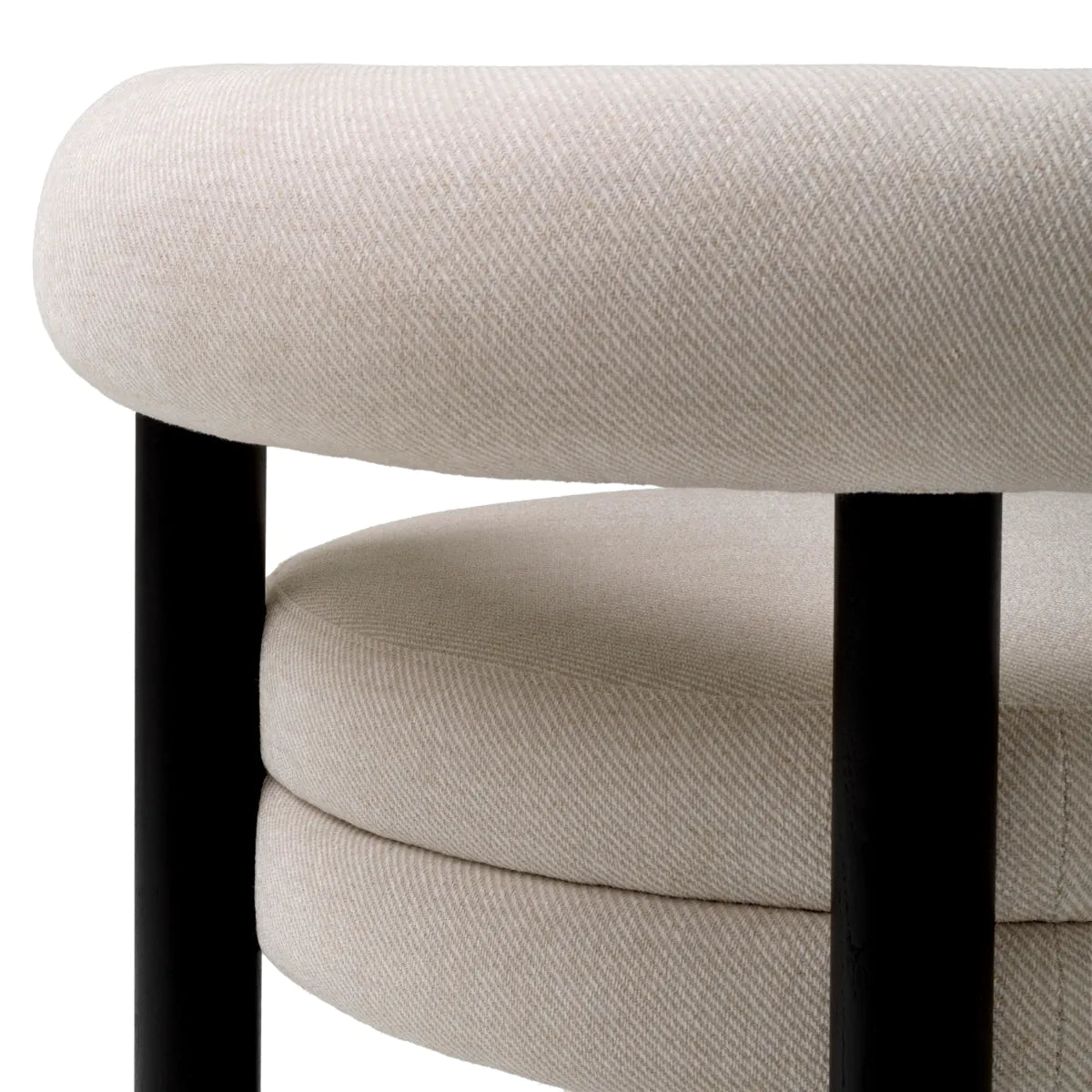 Dining Chair Zoey Eichholtz Fisher sand dining chair