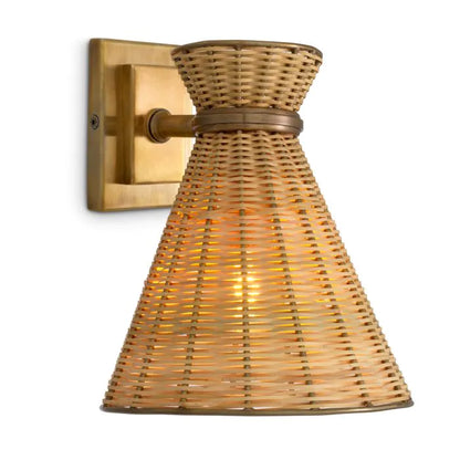 WALL LAMP KON TIKI RATTAN