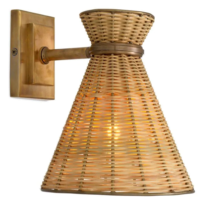 WALL LAMP KON TIKI RATTAN