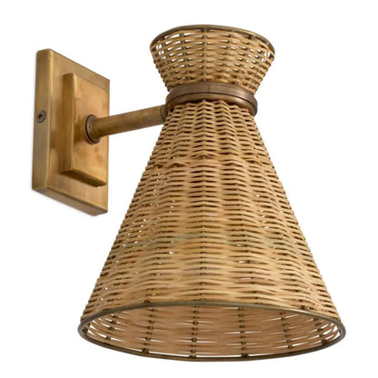 WALL LAMP KON TIKI RATTAN