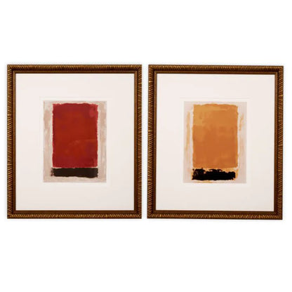 PRINT ABSTRACT ART BY CLEMENT GARNIER SET OF 2