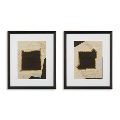 PRINT CREASED UMBER BY VANNA LAM SET OF 2