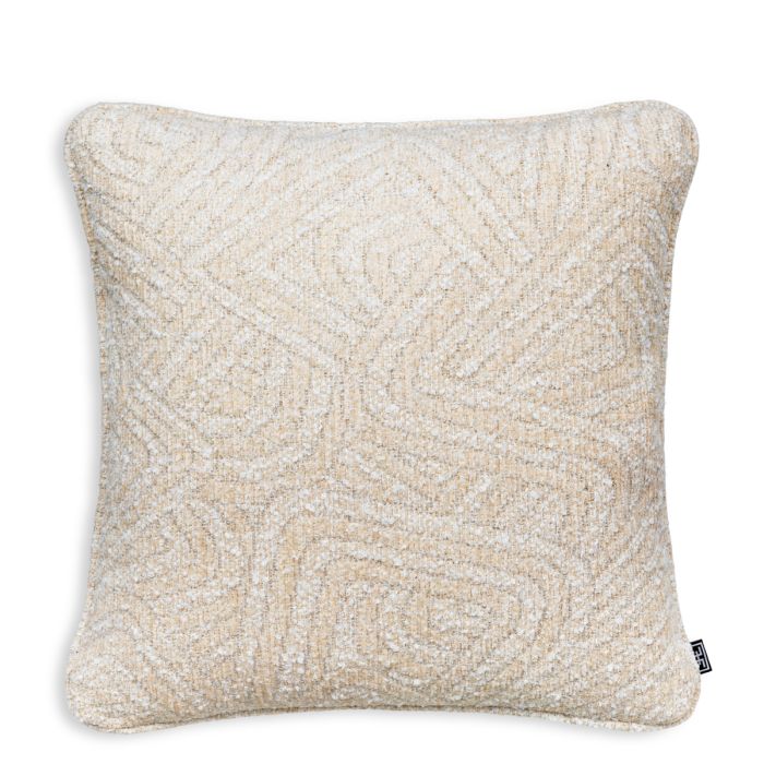 Fabric camari s cushion in cream by Eichholtz 