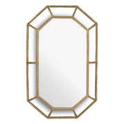 Eichholtz Mirror Rinaldi with octagonal vintage brass frame