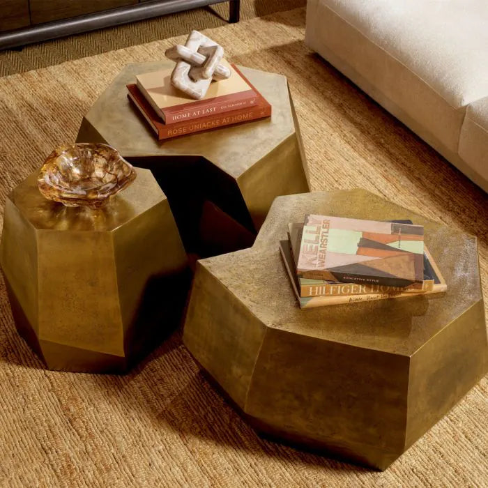 Eichholtz Urbino luxury coffee tables with sculptural geometric design