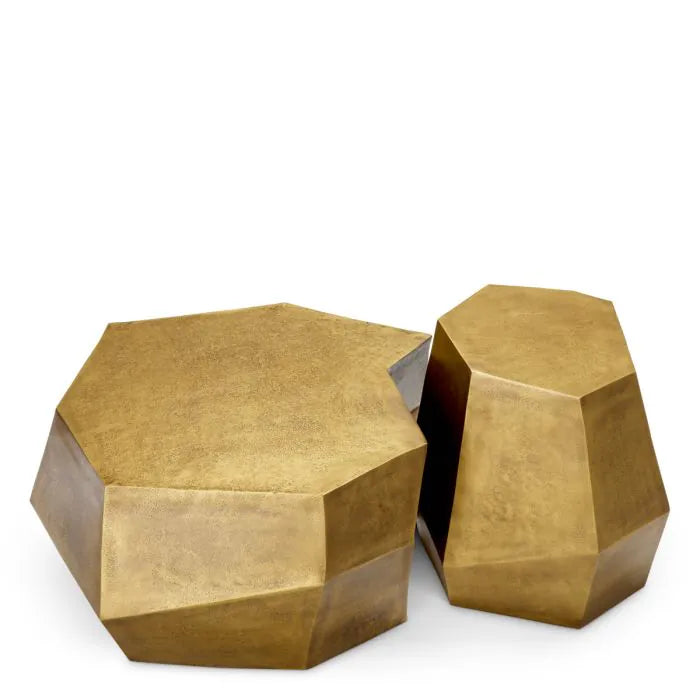 Eichholtz Urbino luxury coffee tables with sculptural geometric design