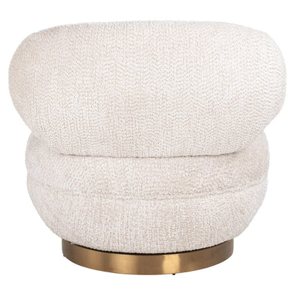 Swivel Chair Jace Richmond textured fabric armchair