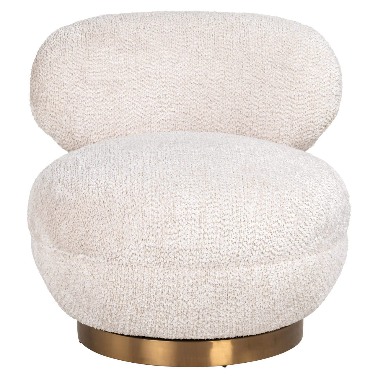 Swivel Chair Jace Richmond textured fabric armchair