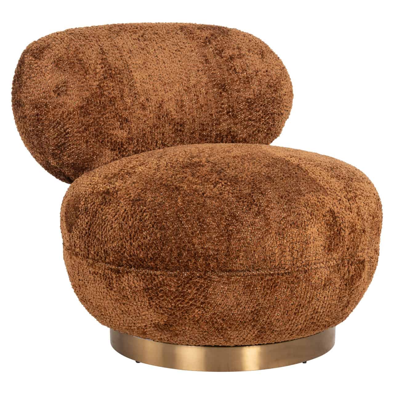 Swivel Chair Jace Richmond textured fabric armchair