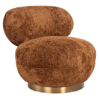 Swivel Chair Jace Richmond textured fabric armchair