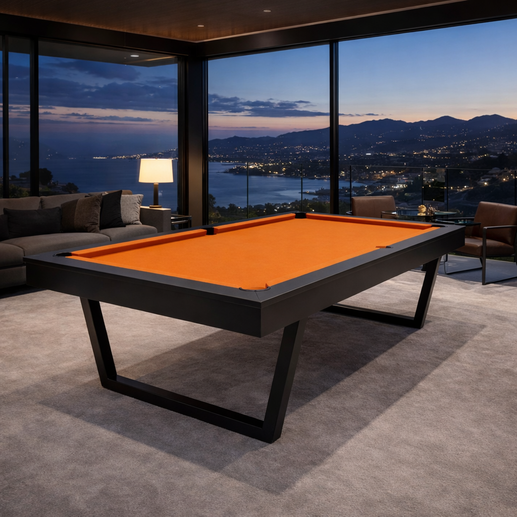 Luxury indoor pool table in wood by Koralturk 