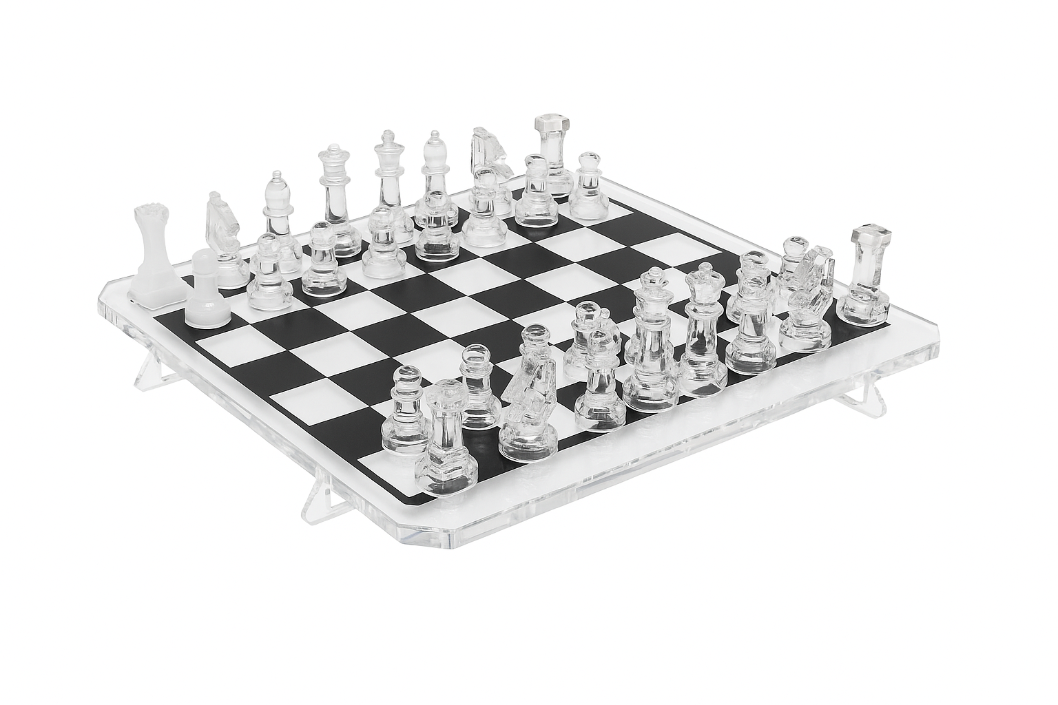 Swarovski Chessboard by Banfi in luxury transparent plexiglass
