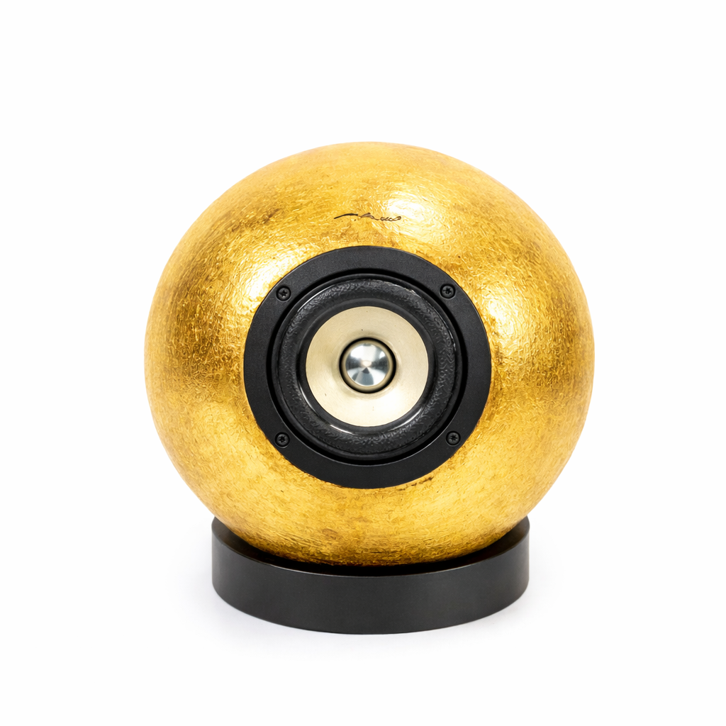 Luxury Dedalica speaker in gold leaf clay 