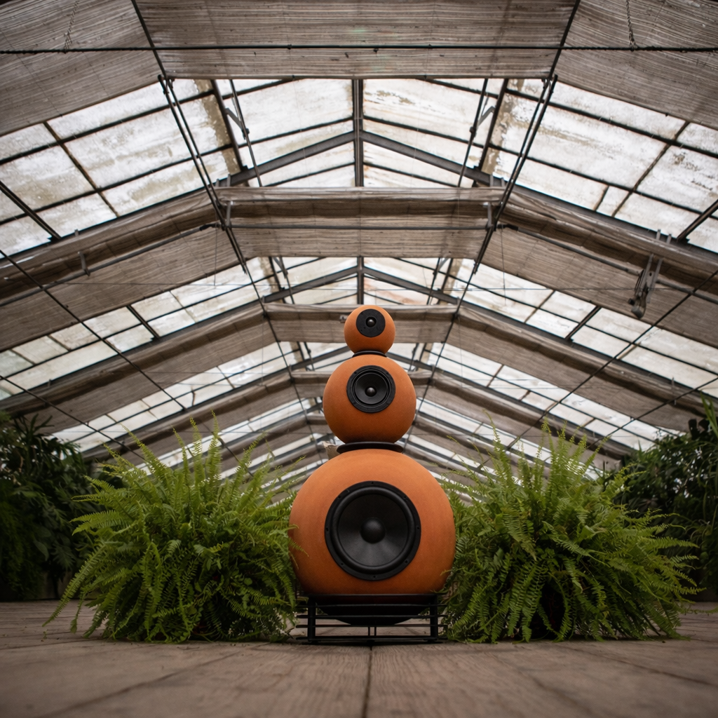 Handmade luxury italian speaker in clay