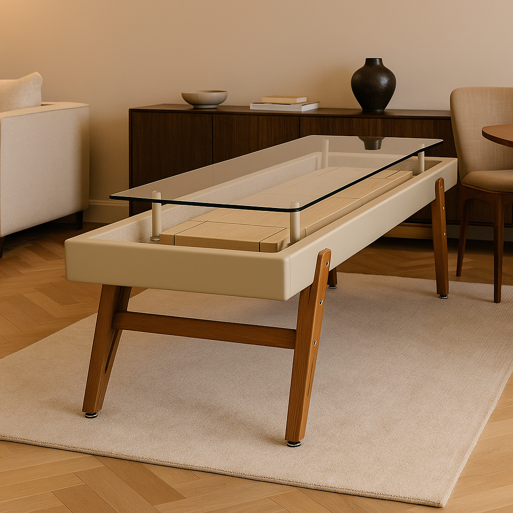 SHUFFLEBOARD DINING TABLE TRACK