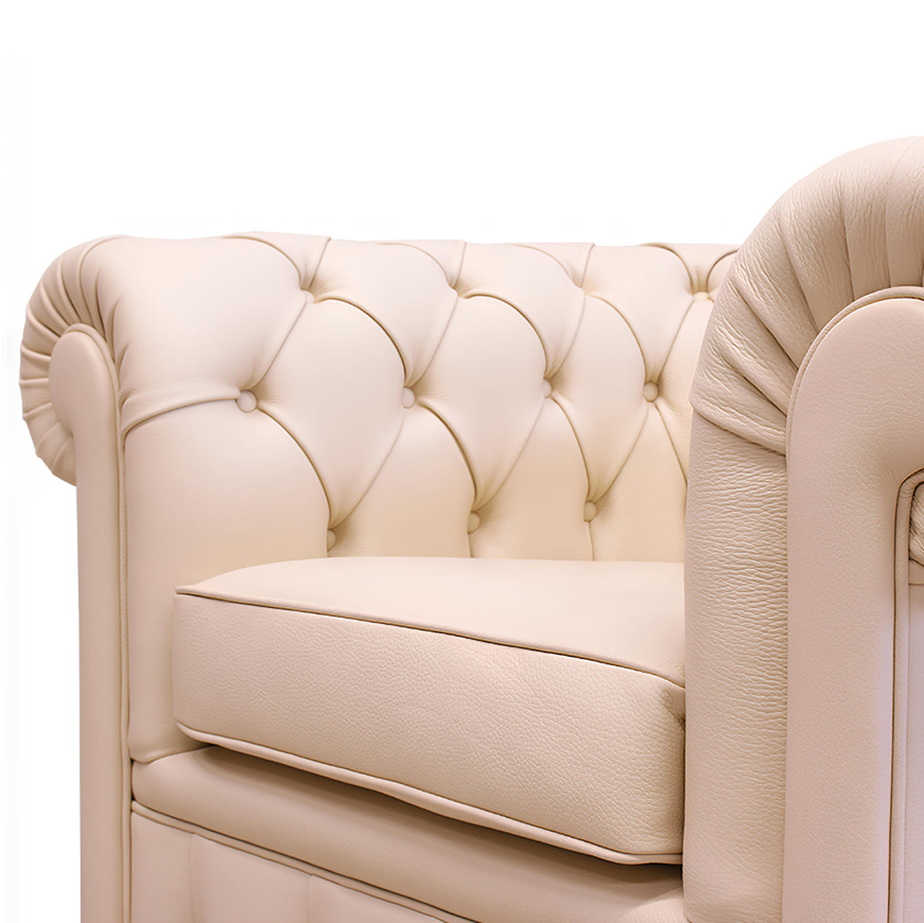 ARMCHAIR CHESTER - Armchair Tufted Leather