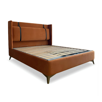 BED FIRENZE - Bed Velvet with Mattress