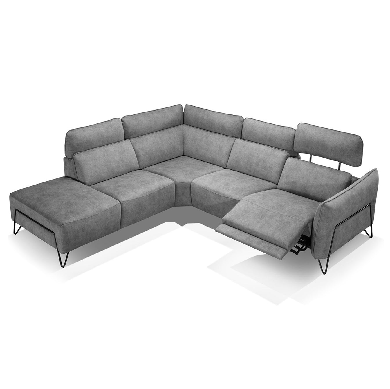 SOFA HOLLY - Sofa Angular Relax electric Fabric