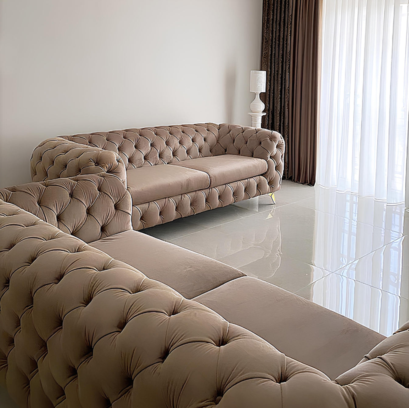 SOFA LUXURY - Sofa Tufted Velvet