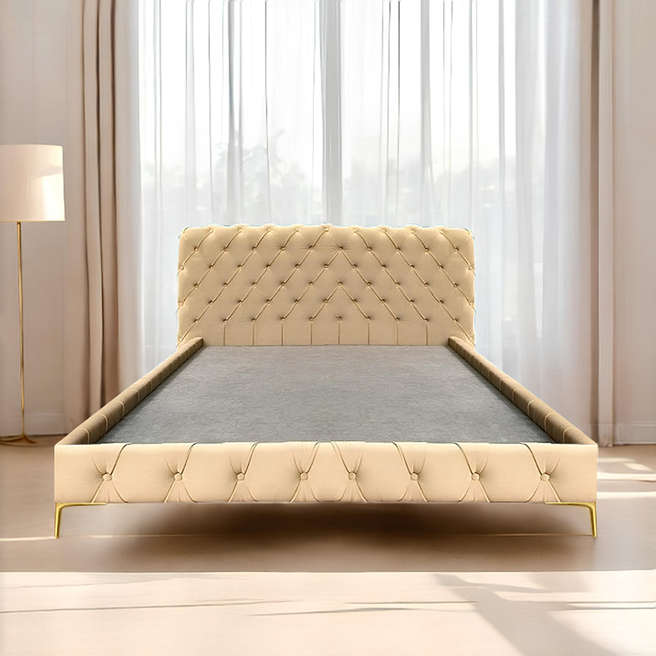 BED LUXY - Bed Tufted Velvet