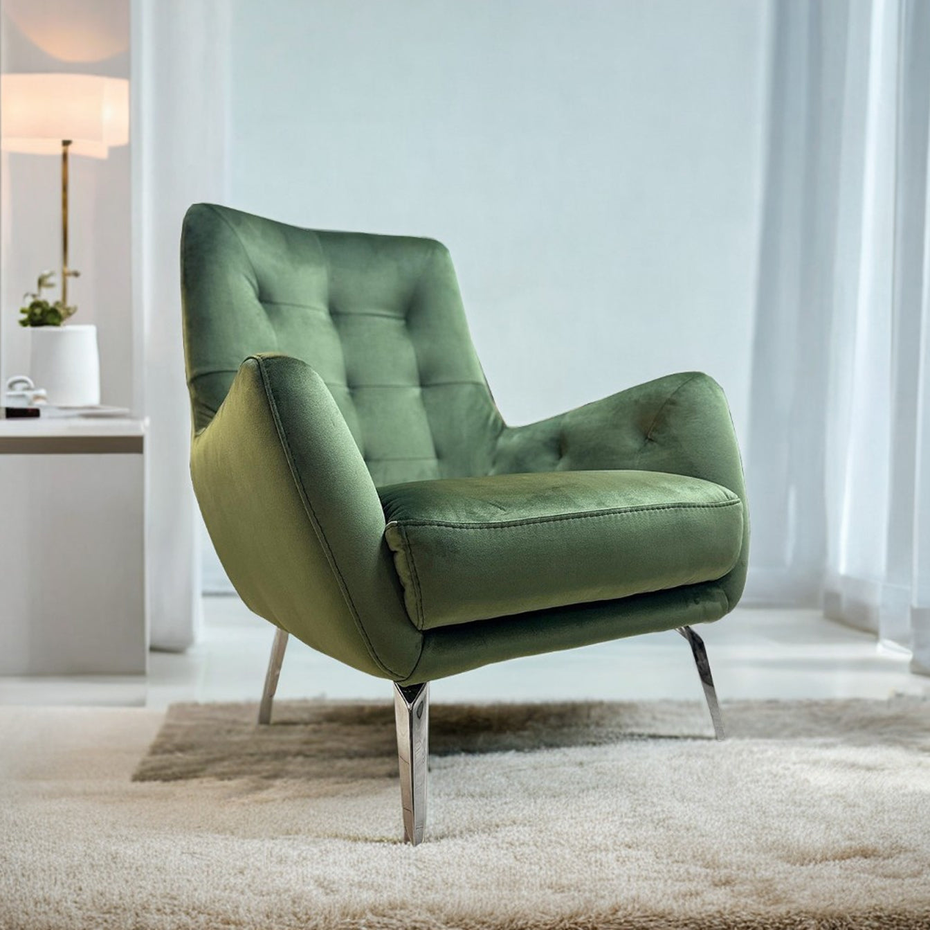 ARMCHAIR MARTINA - Armchair Tufted Velvet