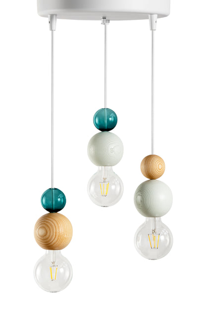 QUU CHANDELIER S LIGHT GREEN